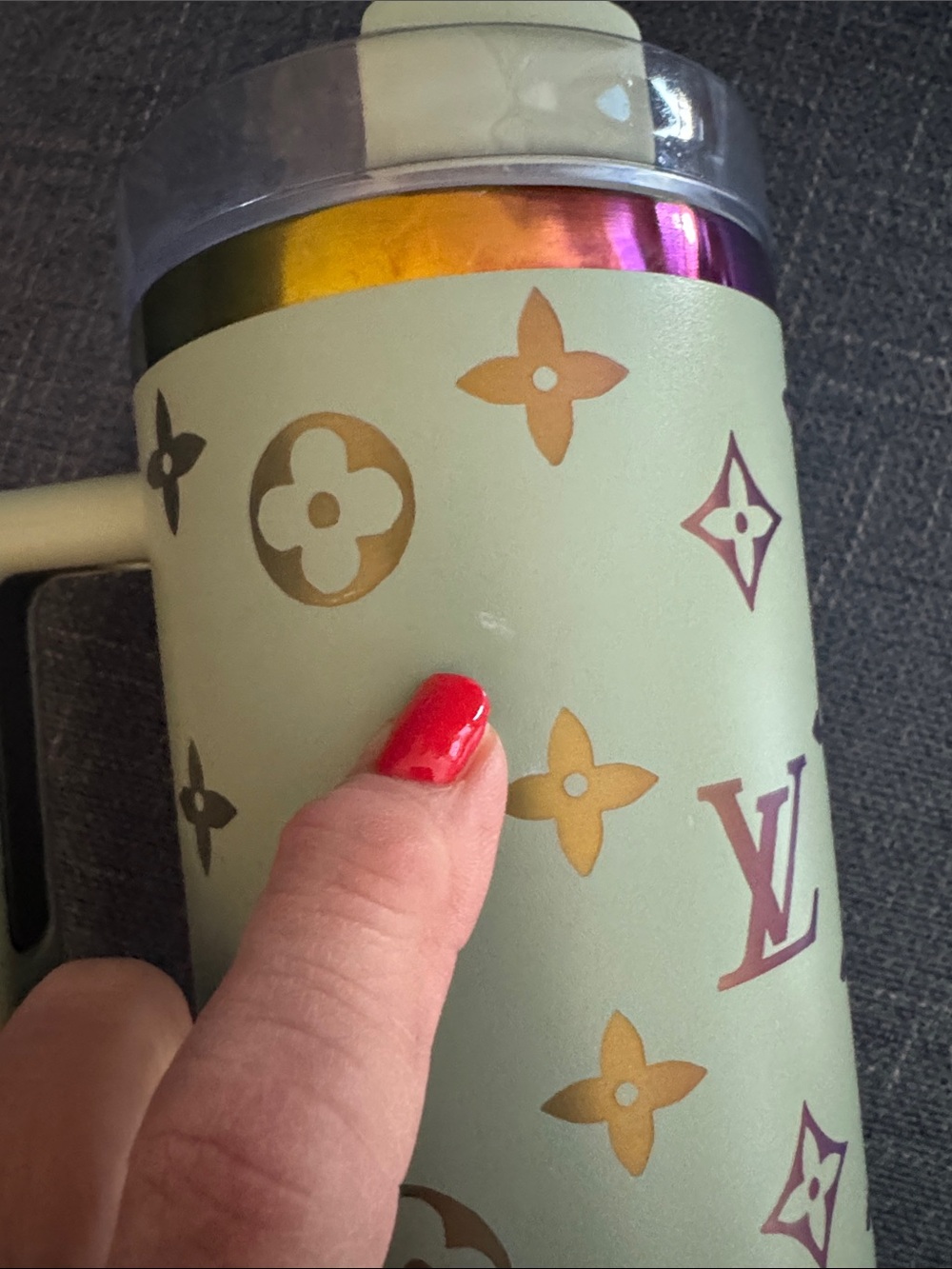Louis Vuitton Lime Stanley Cup - Picture 9 of 10